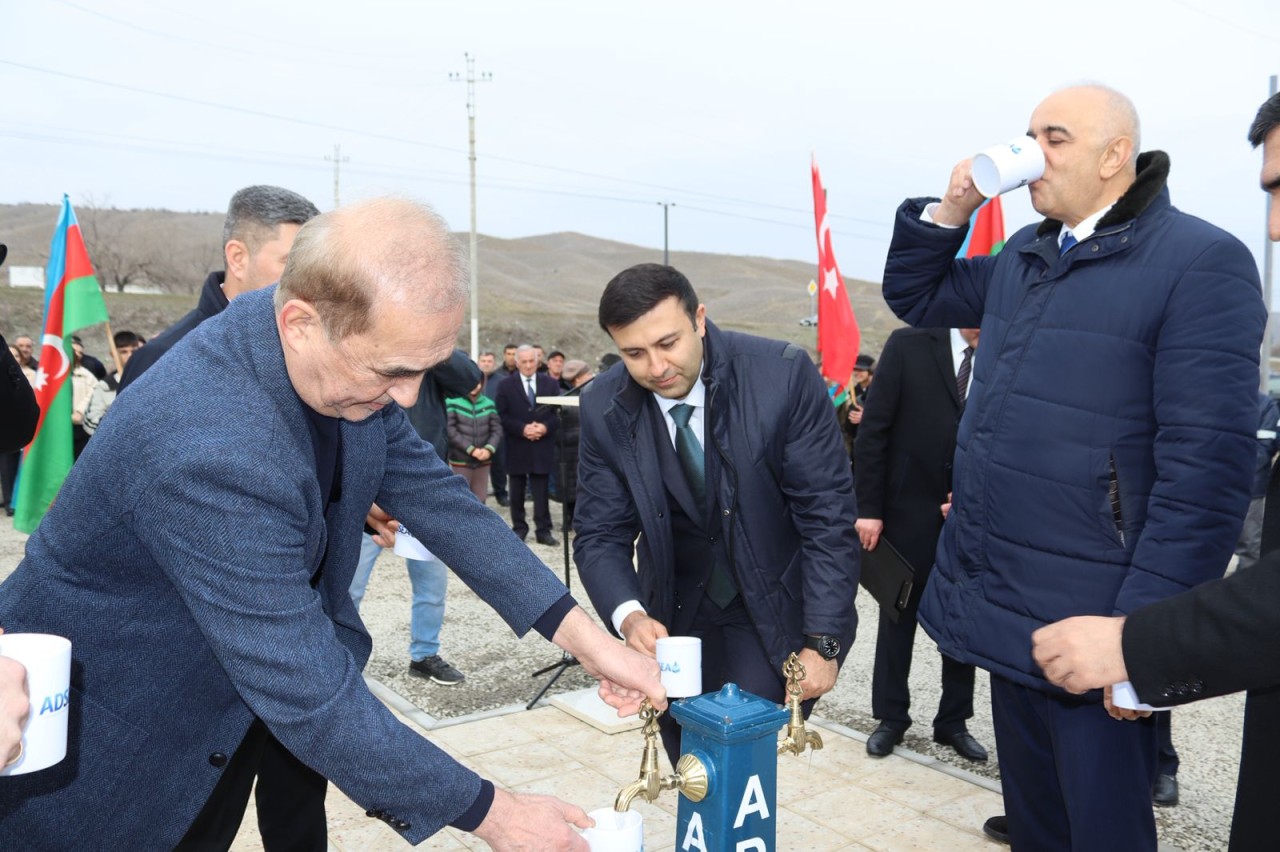 ADSEA daha bir kəndi içməli su ilə təmin edib - FOTOLAR